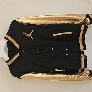 Black and gold jordan jacket